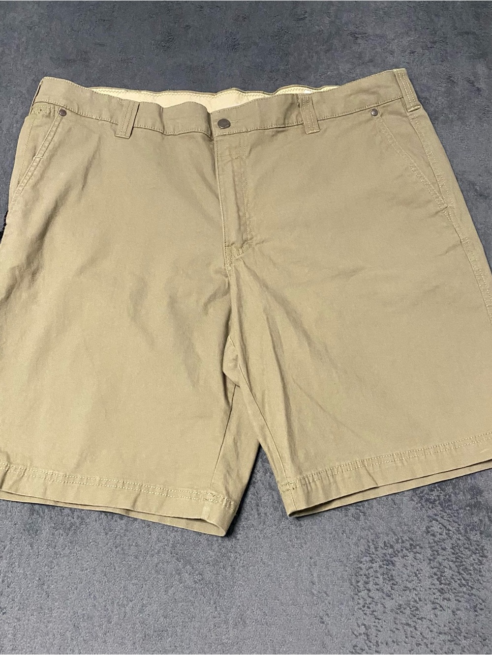 Columbia Shorts Mens 40 Green Canvas ROC Flex Regular Fit Chino Hiking Outdoors